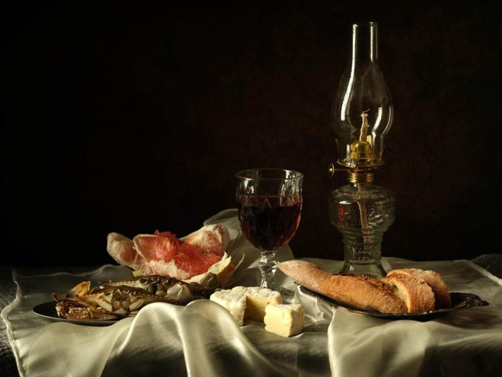 When Art Meets the Dining Table - Still Life Food Photography with Oil Painting Style image